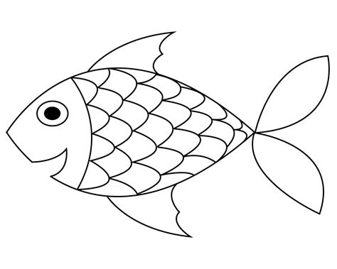 rainbow fish  printable