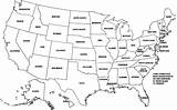 Map States Blank Coloring Usa United Pages Labeled Printable American Maps Kids State Outline Civil War Printables North Disneyland Geographic sketch template