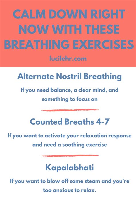 breathing exercises  anxiety  calm