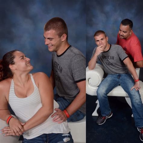 Dad Recreates Loved Up Photo With Daughters Uncomfortable Looking