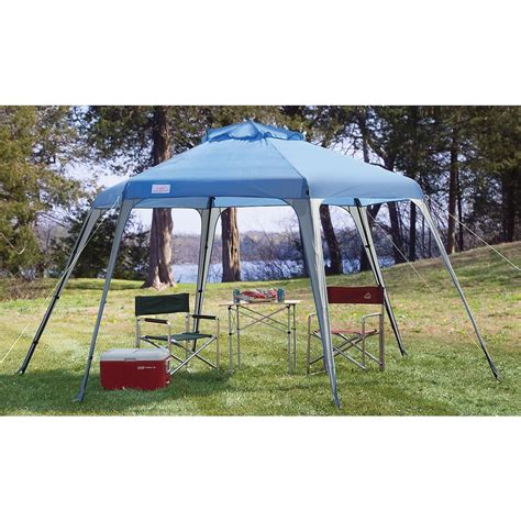 texsport deluxe  portable canopy blue limestone  screens canopies