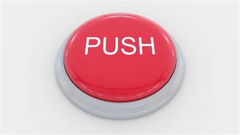 pushing big red button  push inscription motion graphics videohive