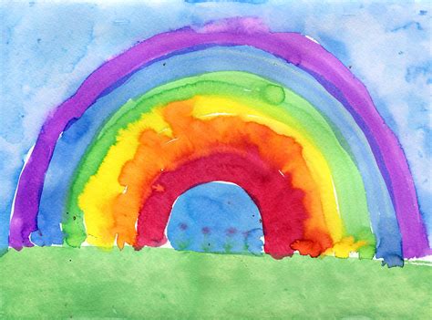 rainbow painting art projects  kids