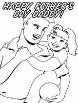 Coloring Father Pages Happy Dad Kids sketch template