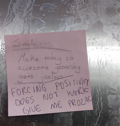 A Super Perky 1st 2nd Shift Associate Keeps Putting Motivational Notes