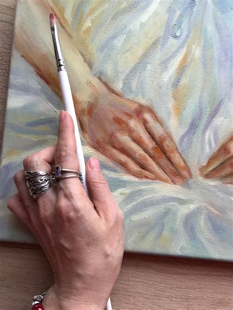 hands painting original art classic painting  canvas home etsy