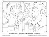 Cornelius Acts Christians Sundayschoolzone Church sketch template