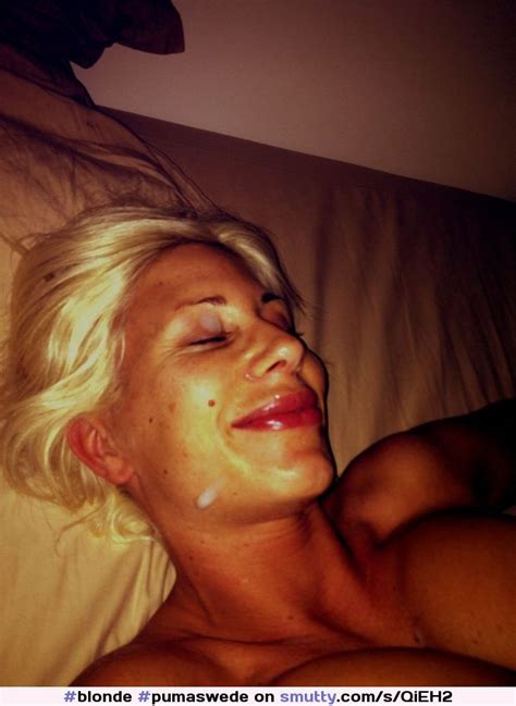 pumaswede amateur homemade instagram selfie facial sex cumshot busty blonde