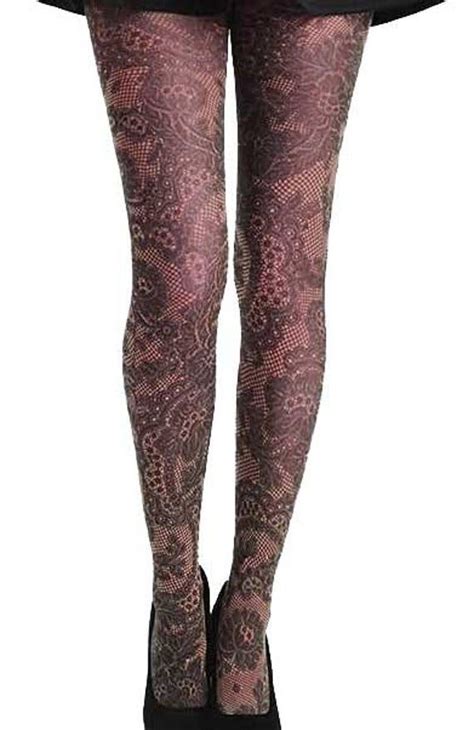 lace floral tights beige offer flowers for mother s day floral