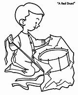 Menino Tambor Ganhando Colorir Drummer Tudodesenhos Imprimir sketch template