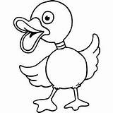 Duck Quacking Clipart Clip Duckling Coloring Pages Clipground sketch template