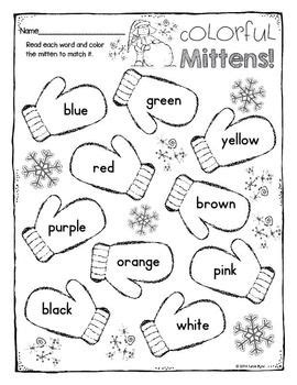 freebie print   winter math  literacy  prep winter math