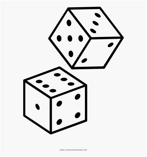 dice coloring page ultra pages  box distribution icon