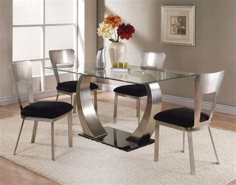 Furniture Square Glass Dining Room Table Glass Dining Table Set