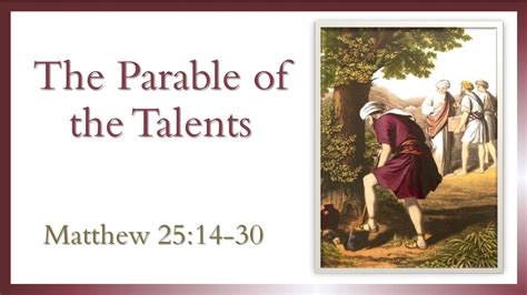 parable   talents springer road church  christ
