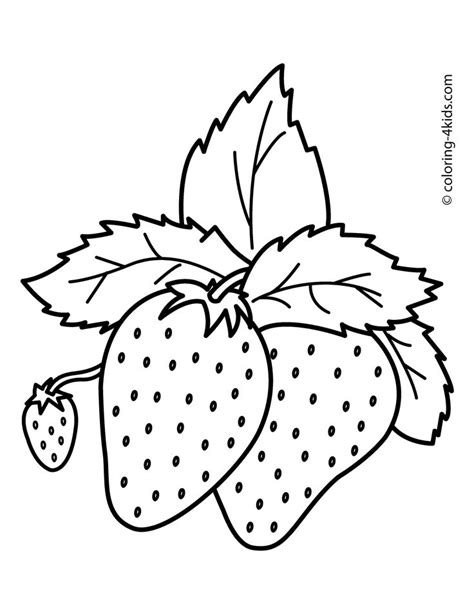 strawberry coloring page  getcoloringscom  printable colorings