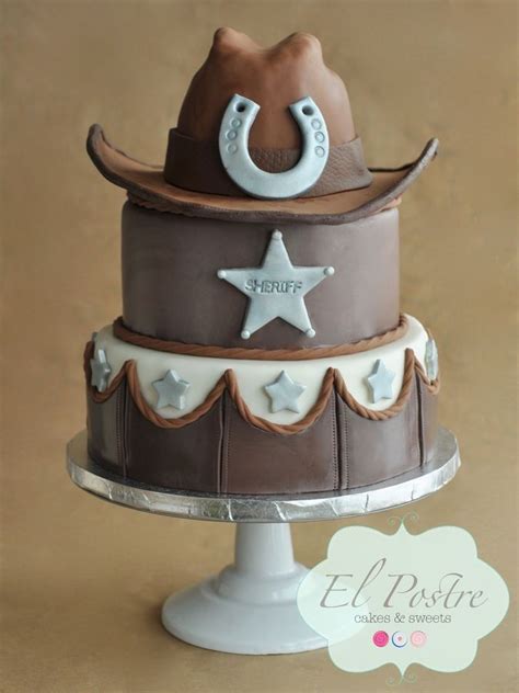 western themed cakes cowboywestern theme cake   tiers  chocolate cake