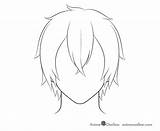 Anime Step Animeoutline Pelo sketch template