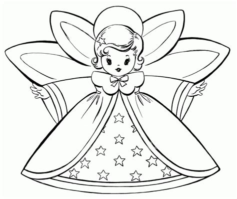 angel coloring page christmas simple coloring home