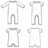 Romper Sewing Preemie Coverall sketch template