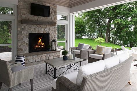 15 Most Amazing Four Season Porch With Fireplace Ideas