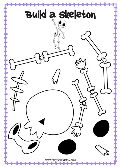 printable skeleton crafts printables  mom