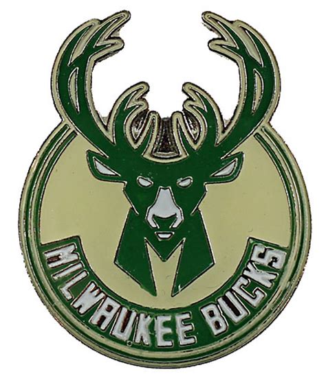 milwaukee bucks logo pin