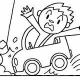 Accident Coloring Pages Scene sketch template