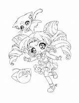Sailor Sureya Chibi Yampuff sketch template