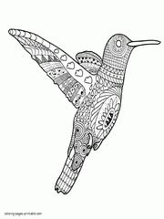 bird coloring pages  adults coloring pages