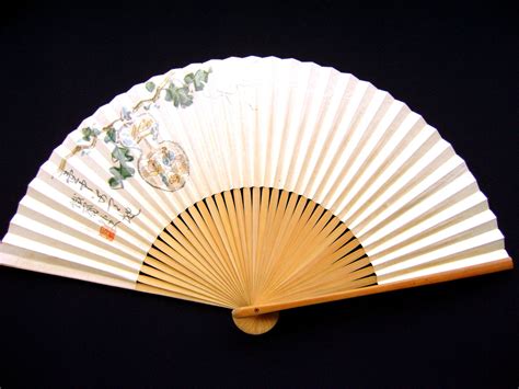 japanese hand fan vintage folding fan sensu japanese fan