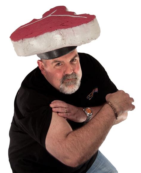 funny chef costume  bone steak meathead foam hat  men