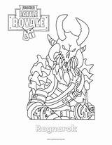 Fortnite Colorir Coloriage Ragnarok Imprimir Ausmalbild Coloriages Superfuncoloring sketch template