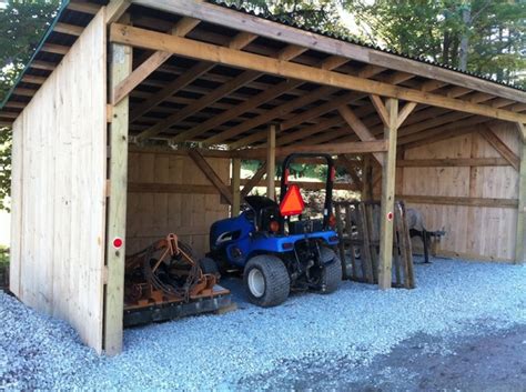 simple tractor shed plans
