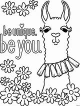 Coloring Llama Pages Funny Sign Alpaca Tassel String Nursery Ships Gift Wood Birthday Wall Her sketch template