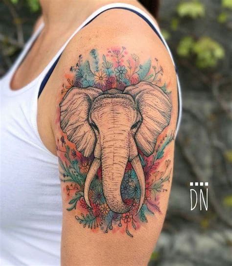 pin by jasmin schwager on tattoos watercolor elephant tattoos