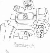 Soundwave Pages Coloring Template sketch template