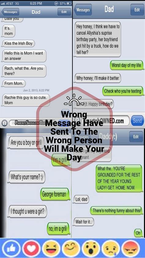 wrong message     wrong person    day funny