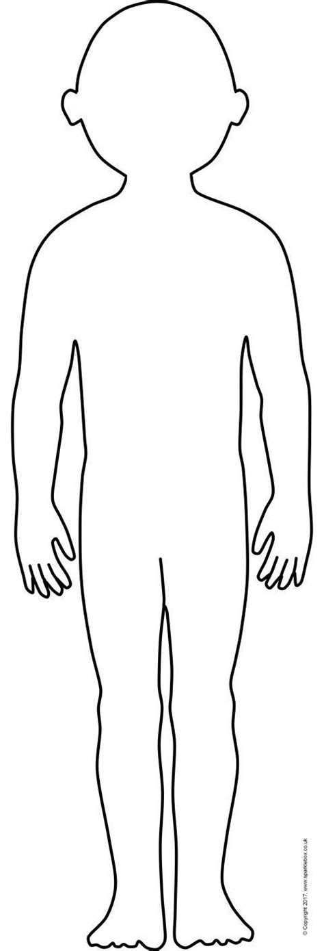 giant human body outlines  display sb sparklebox