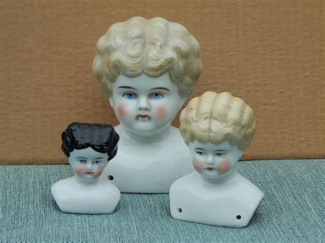 Sold Three Antique German China Heads Now Available In My Ruby Lane