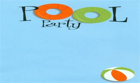 Pool Party Pool Birthday Clipart Wikiclipart
