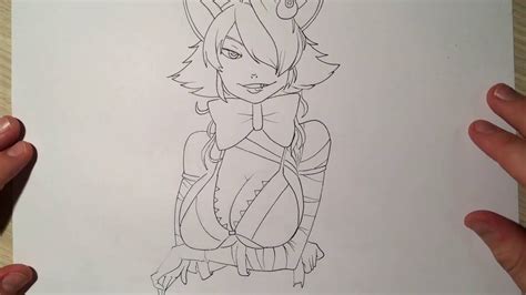 Sexy Anime Mangle Fnaf How To Draw Skech Contour Youtube