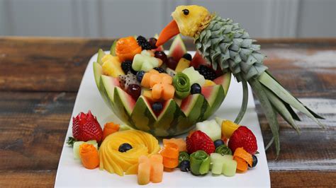 decoratively cut fruit video myrecipes