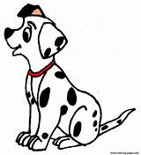 Dalmatian Puppy Coloring Pages Cute Drawing Dalmation Printable Dog Cartoon Little Clipart Wolf Pup Dalmatians Cliparts Line Drawings Sad Clipartmag sketch template