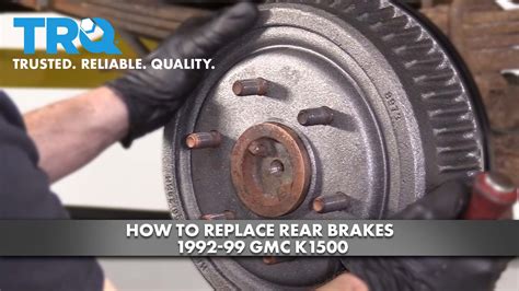 replace rear brakes   gmc   auto
