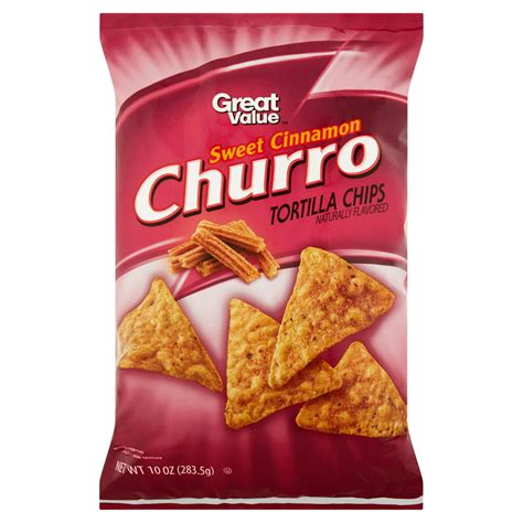 Great Value Sweet Cinnamon Churro Tortilla Chips 10 Oz