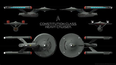 constitution class starship schematics  ravendeviant  deviantart
