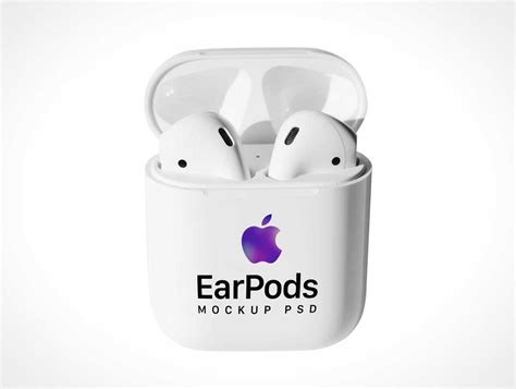 apple wireless earpods case psd mockup psd mockups