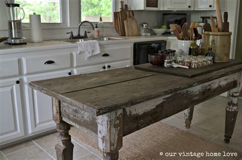 vintage home love farmhouse table