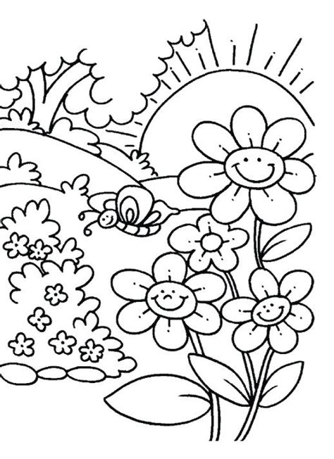 cute flower pictures  color sunflower coloring pages